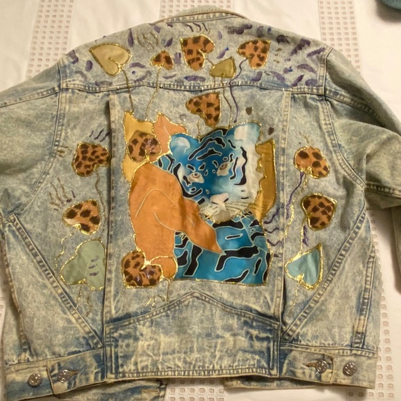 Vintage Denim Jacket by Christine Seigneuret - Picture 1 of 5